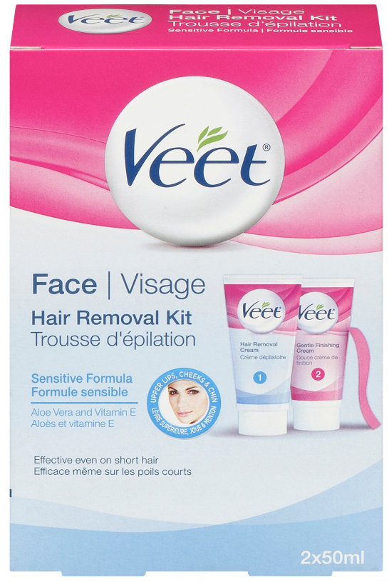 VEET® Face Hair Removal Kit - Sensitive Formula - Gentle Finishing Cream (Canada)